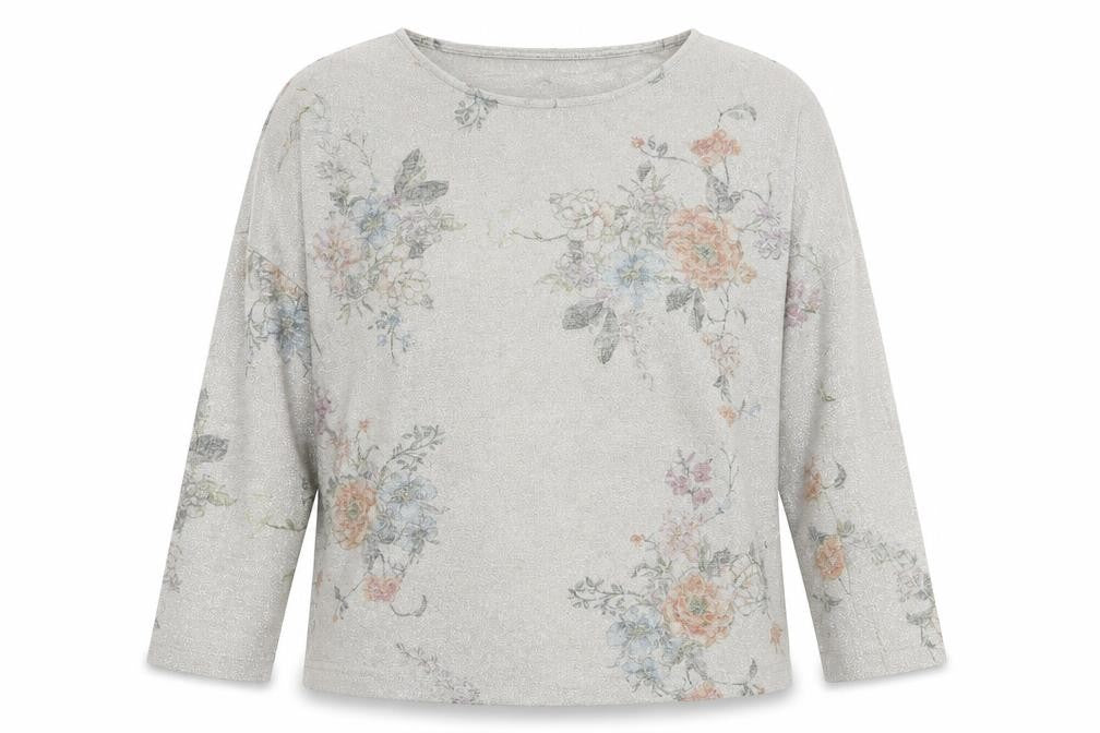 Front view of TU women’s beige pullover sweatshirt, size UK 16