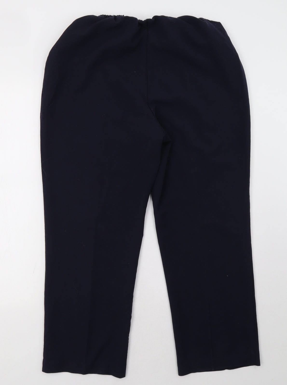 Womens UK Size 16 BM Collection Regular Fit  Blue Trousers