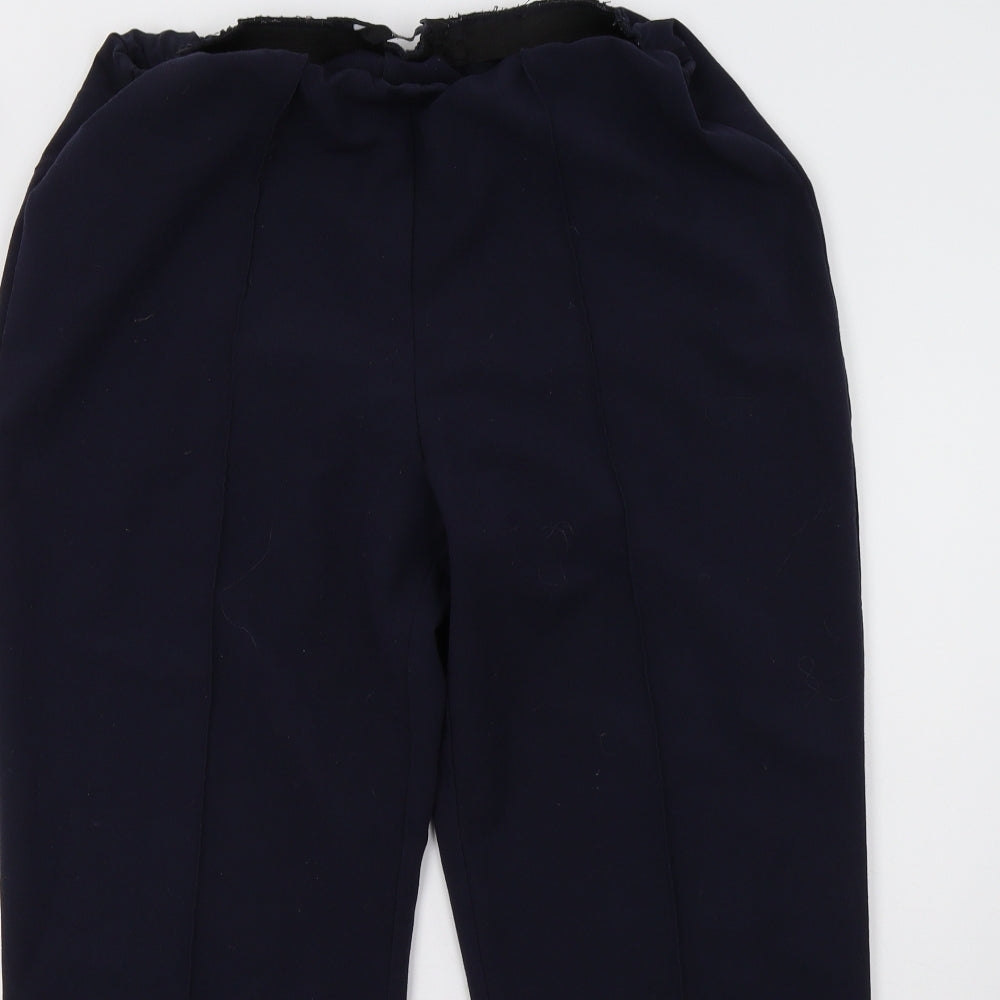Womens UK Size 16 BM Collection Regular Fit  Blue Trousers