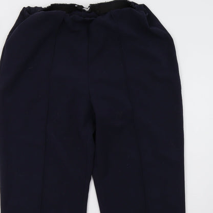 Womens UK Size 16 BM Collection Regular Fit  Blue Trousers