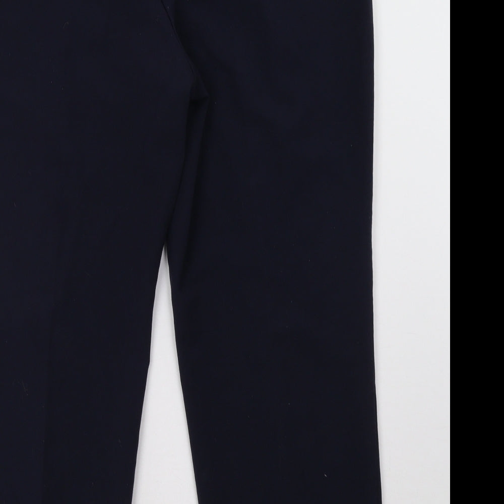 Womens UK Size 16 BM Collection Regular Fit  Blue Trousers