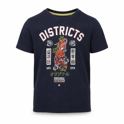 Front view of Primark boys’ blue basic t-shirt, size 9, years