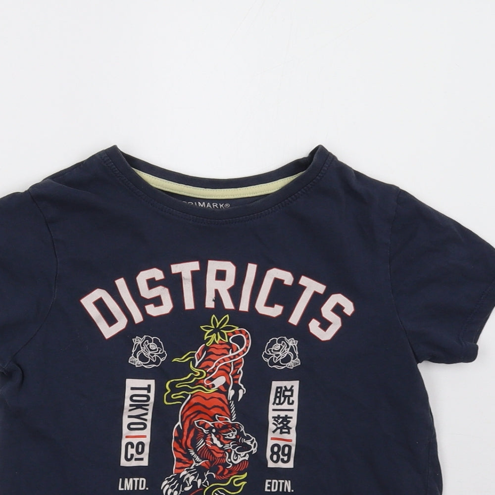 Primark Boys Blue   Basic T-Shirt Size 9 Years