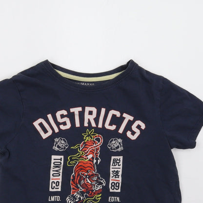 Primark Boys Blue   Basic T-Shirt Size 9 Years
