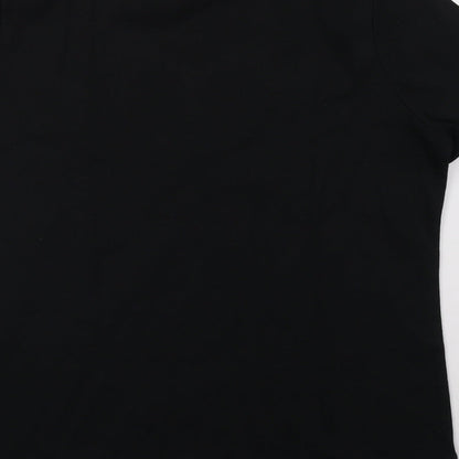 Womens UK Size L BM Black Basic T-Shirt