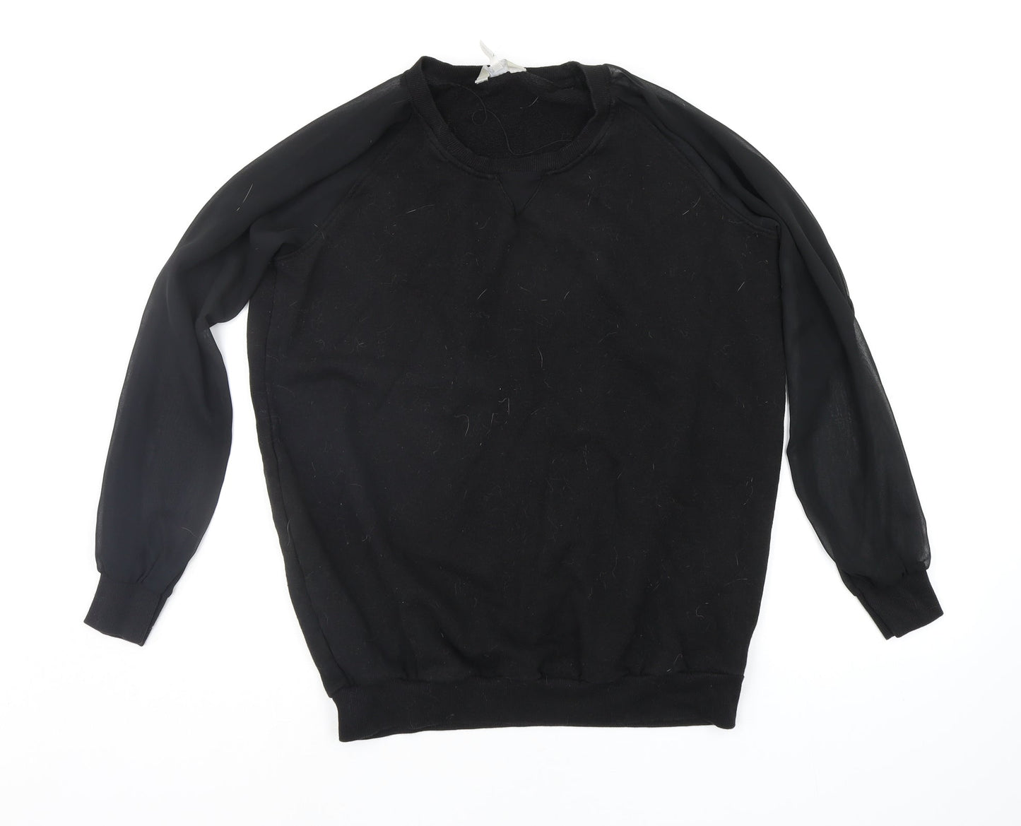 Anothology Womens Black   Pullover Sweatshirt Size 18