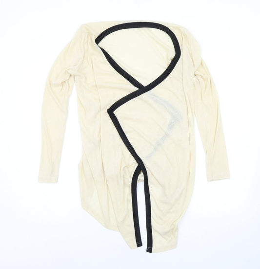Womens UK Size S Zanzea Beige Cardigan Jumper