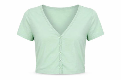 SheIn Womens Green   Basic T-Shirt Size XS
