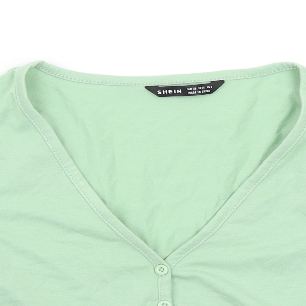 SheIn Womens Green   Basic T-Shirt Size XS
