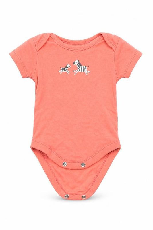 Front view of George Baby Pink Babygrow One-Piece, size 0-3, Months