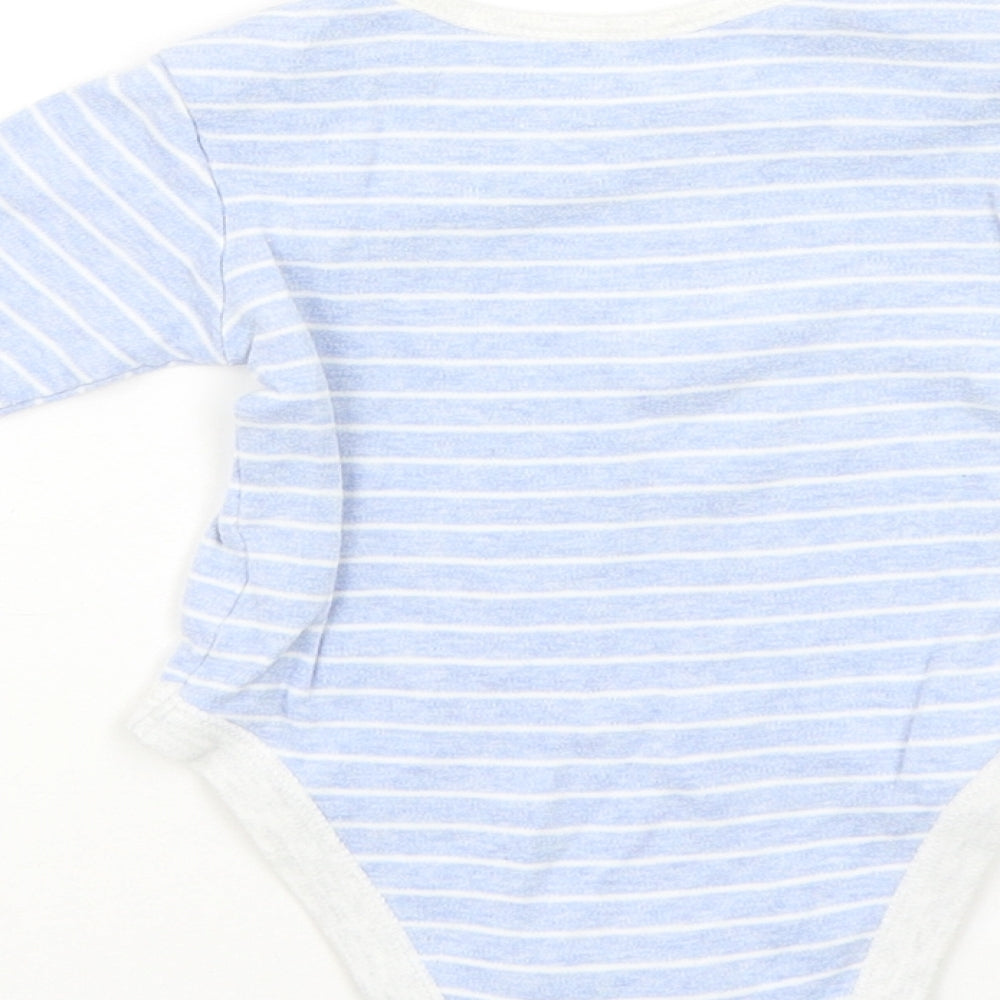 George Baby Blue Striped  Babygrow One-Piece Size 6-9 Months