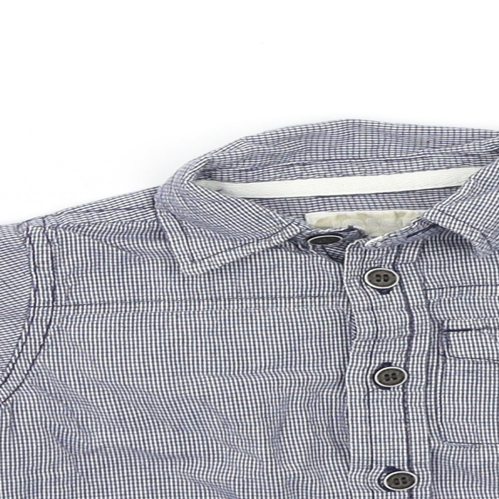 m Boys Blue   Basic Button-Up Size 6-9 Months