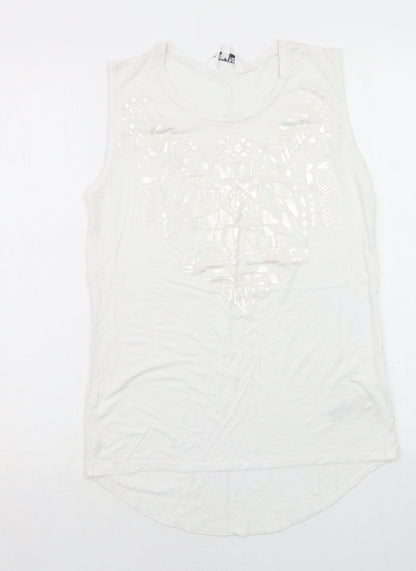 New Look Girls White   Basic T-Shirt Size 12-13 Years