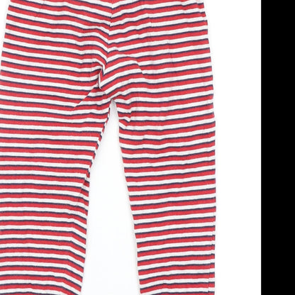 F&F Boys Red Striped   Pyjama Pants Size 2-3 Years