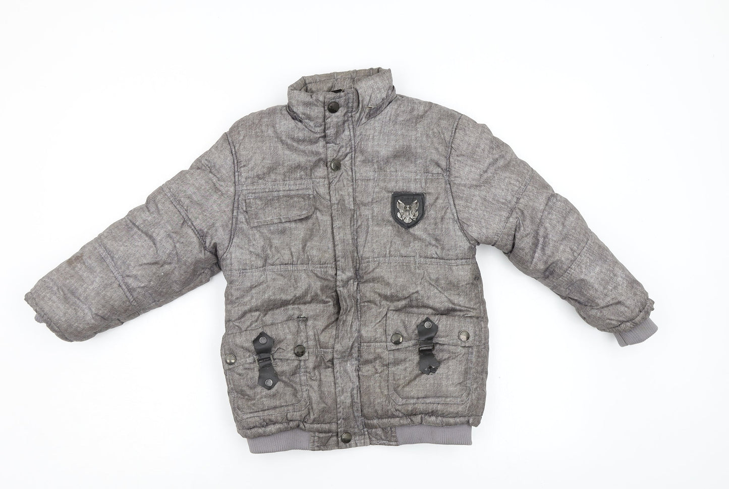 Exit Womens Grey   Puffer Jacket Coat Size 8