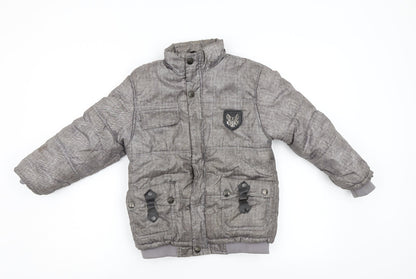 Exit Womens Grey   Puffer Jacket Coat Size 8