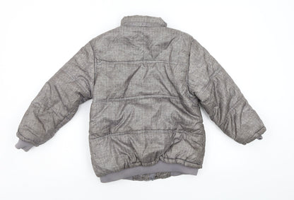 Exit Womens Grey   Puffer Jacket Coat Size 8
