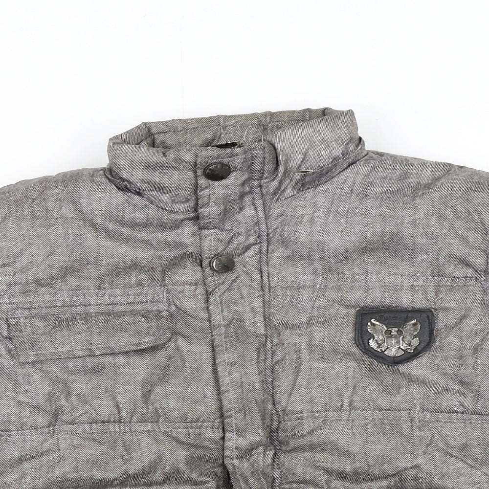 Exit Womens Grey   Puffer Jacket Coat Size 8