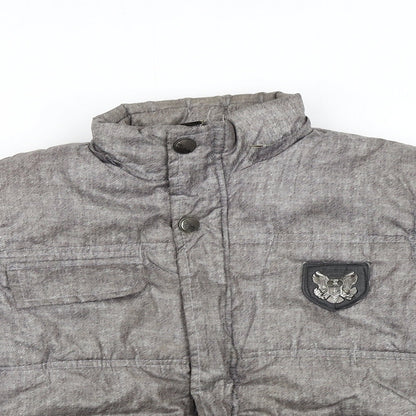 Exit Womens Grey   Puffer Jacket Coat Size 8