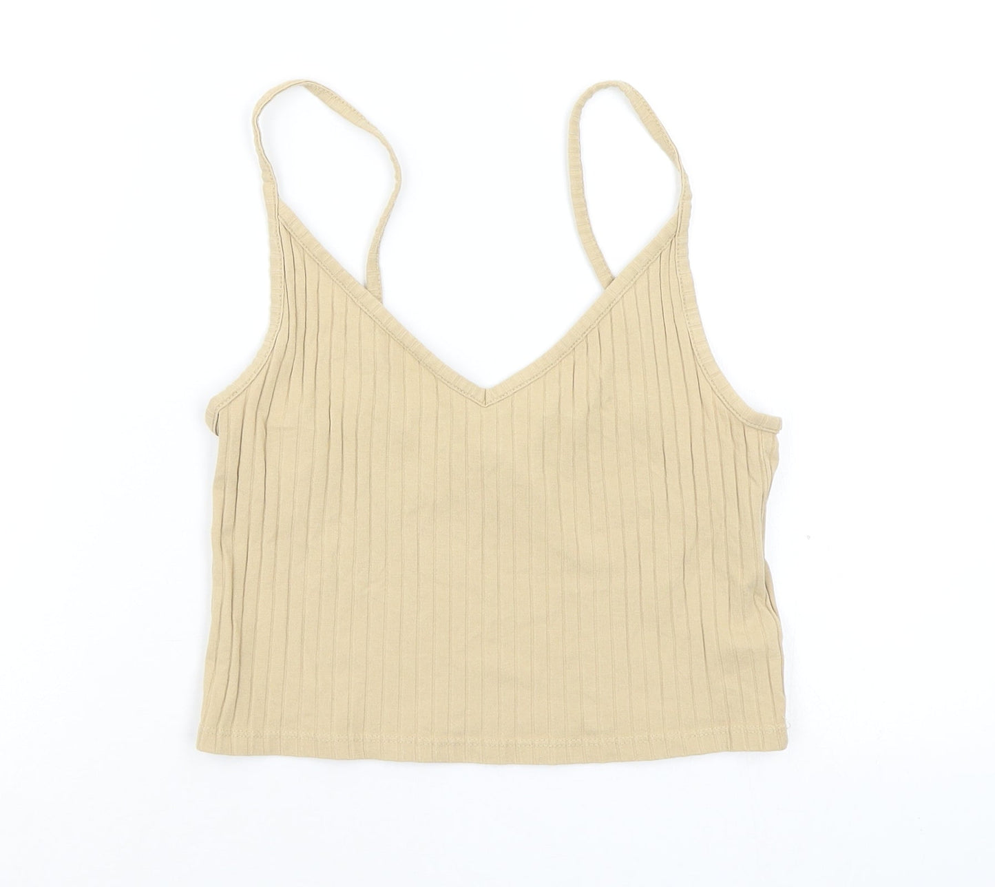 Womens UK Size S H&M Beige Basic Tank