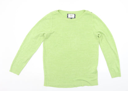 Womens UK Size 14 Debenhams Green Pullover Jumper
