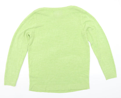 Womens UK Size 14 Debenhams Green Pullover Jumper