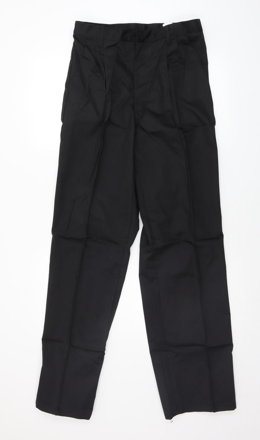 Boyd Cooper Mens Black Houndstooth  Trousers  Size 30 L33 in