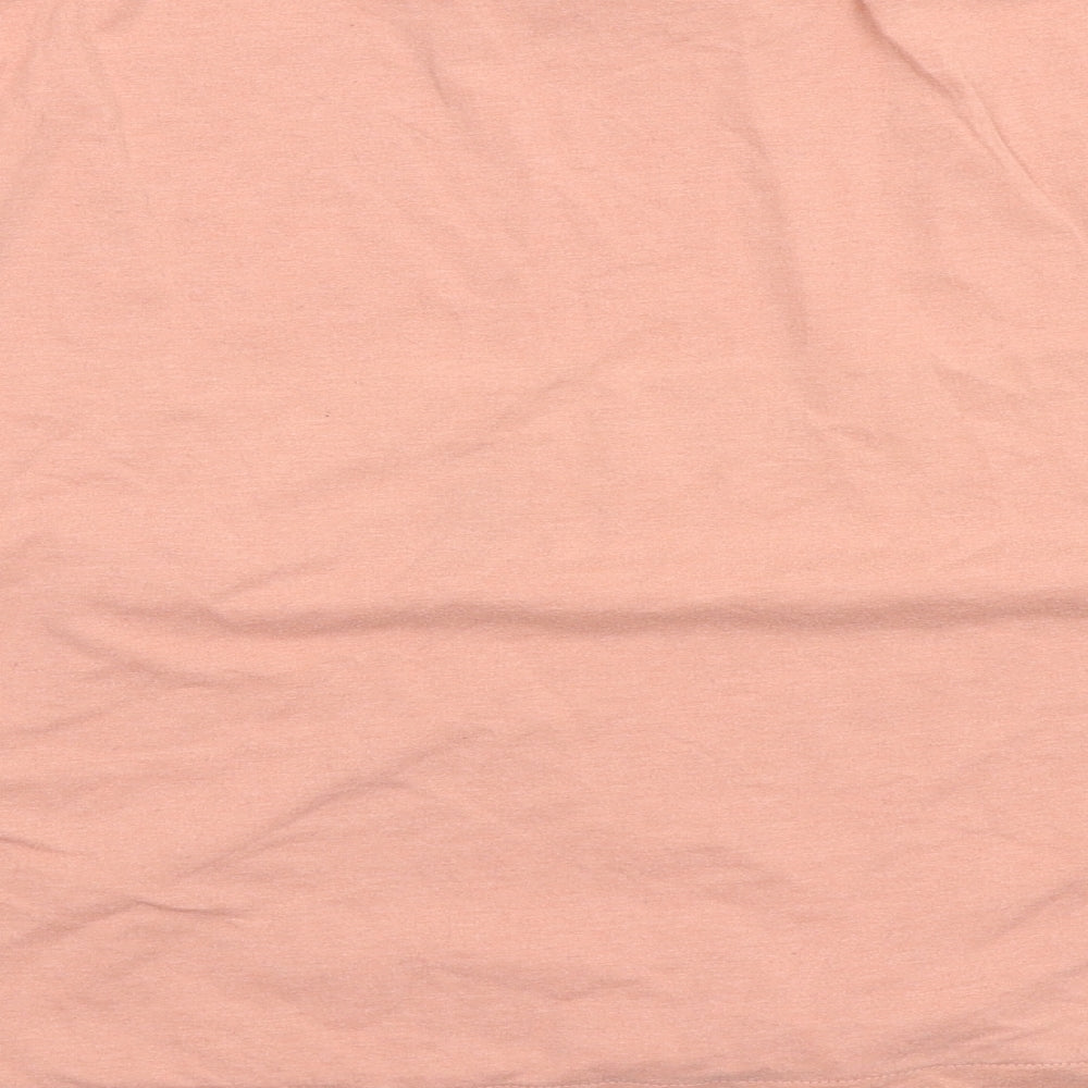 Brand and care label for Next women’s pink solid top pyjama top, size M