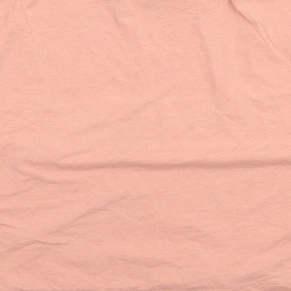 Brand and care label for Next women’s pink solid top pyjama top, size M