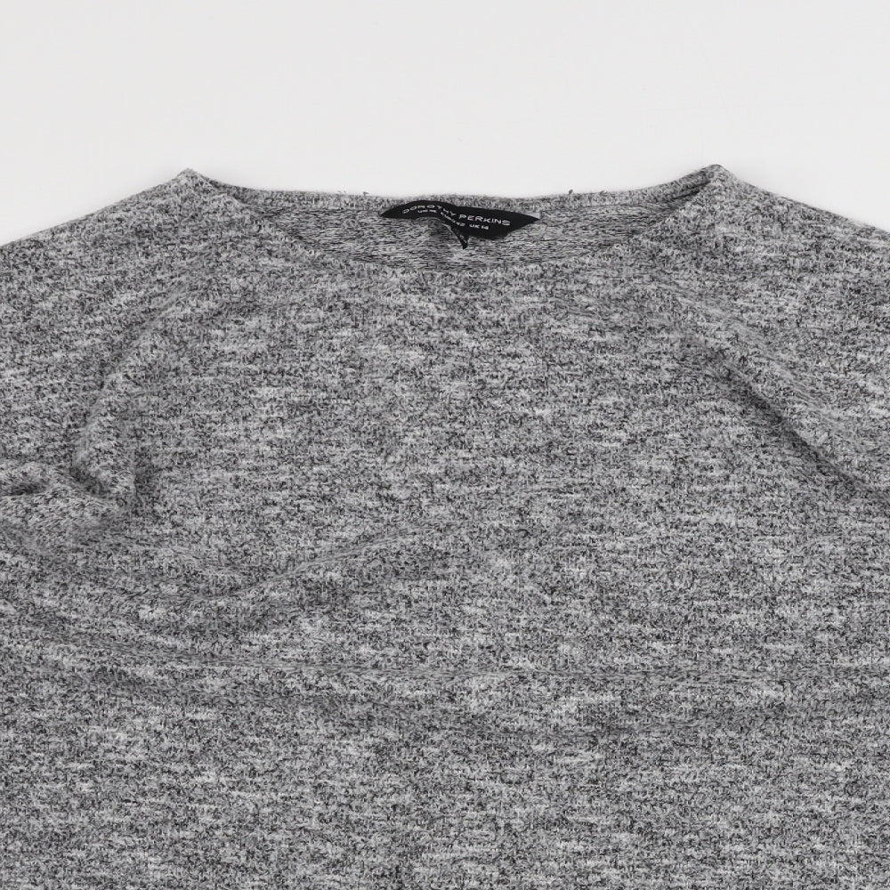 Womens UK Size 14 Dorothy Perkins Grey Pullover Jumper