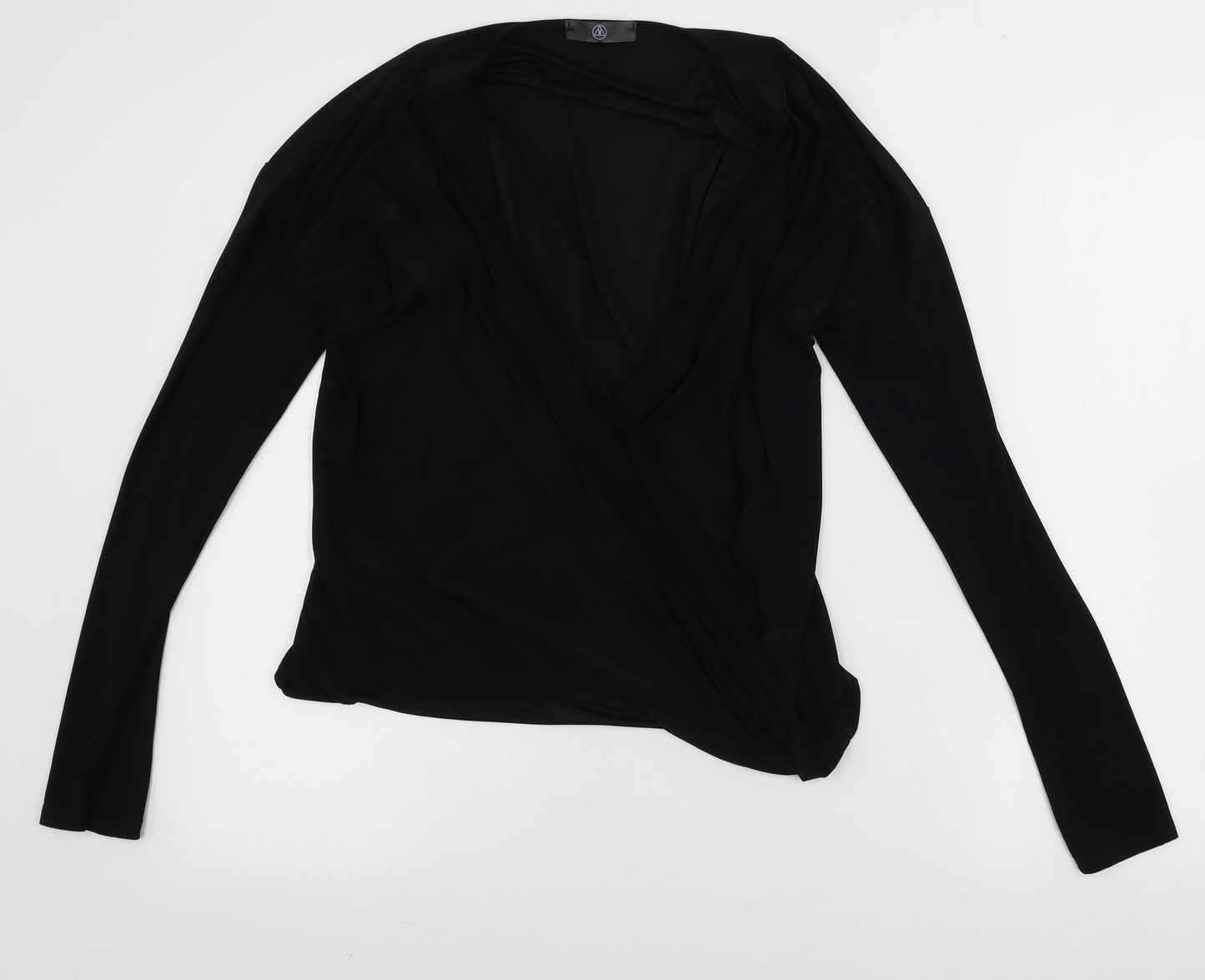 Womens UK Size 8 Missguided Black Basic Blouse