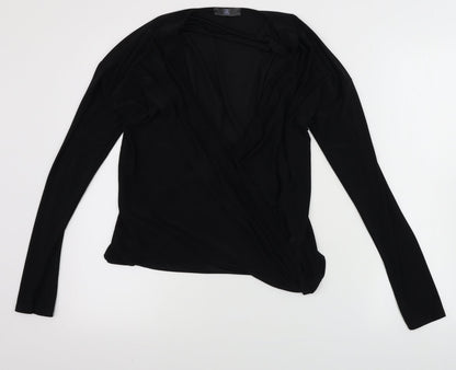 Womens UK Size 8 Missguided Black Basic Blouse