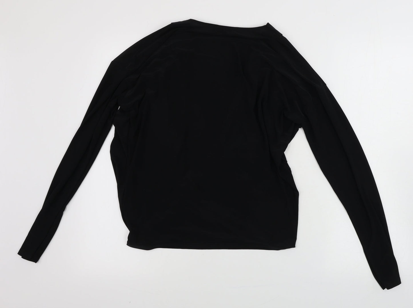 Womens UK Size 8 Missguided Black Basic Blouse