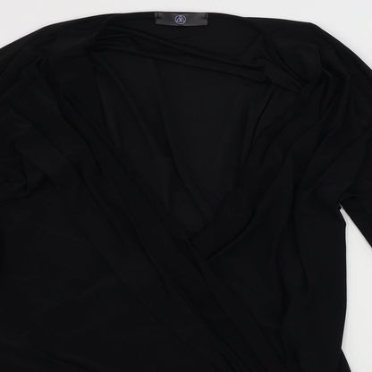 Womens UK Size 8 Missguided Black Basic Blouse