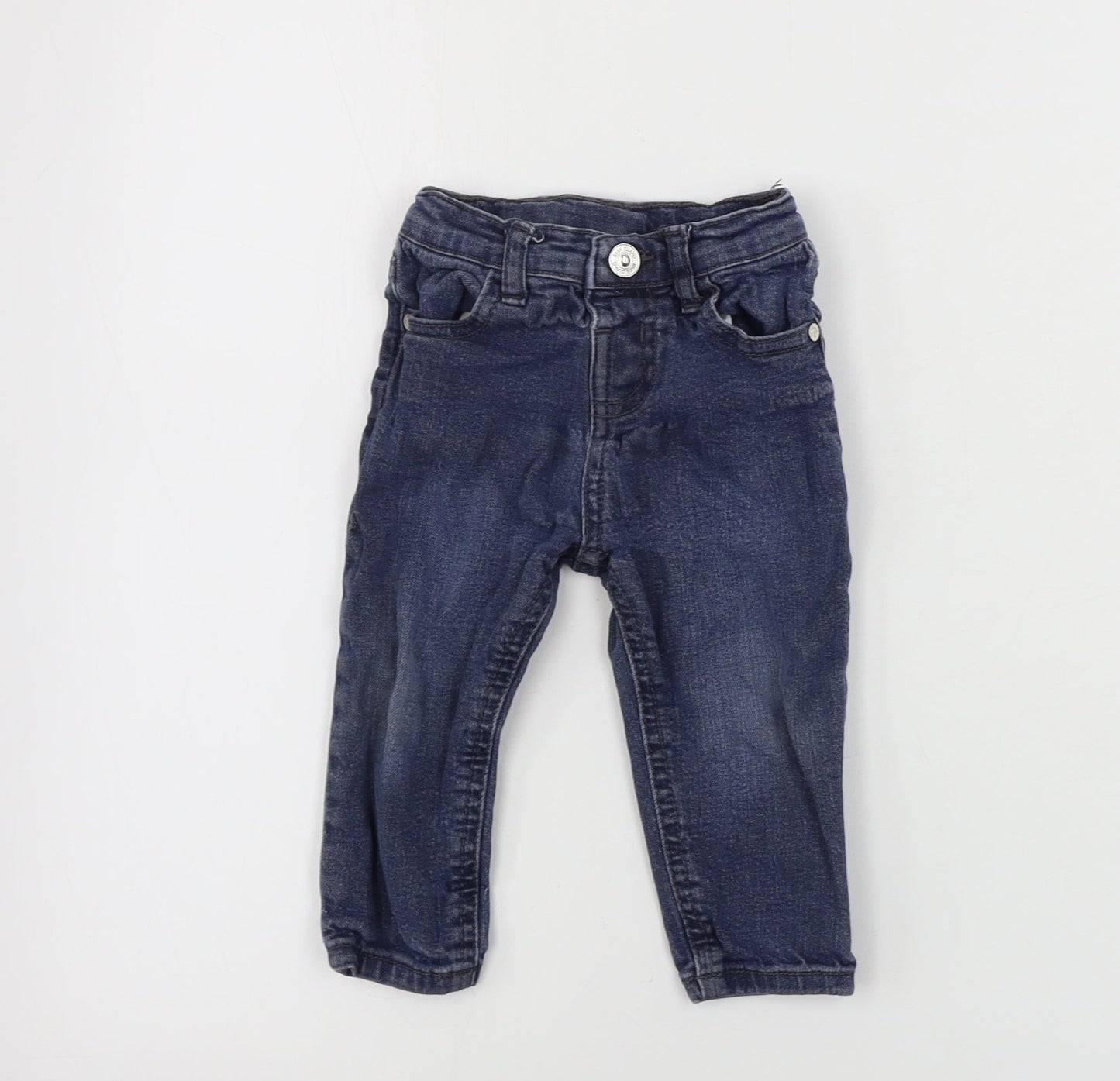 River Island  Boys Blue   Cargo Trousers Size 9-12 Months