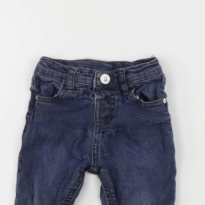 River Island  Boys Blue   Cargo Trousers Size 9-12 Months