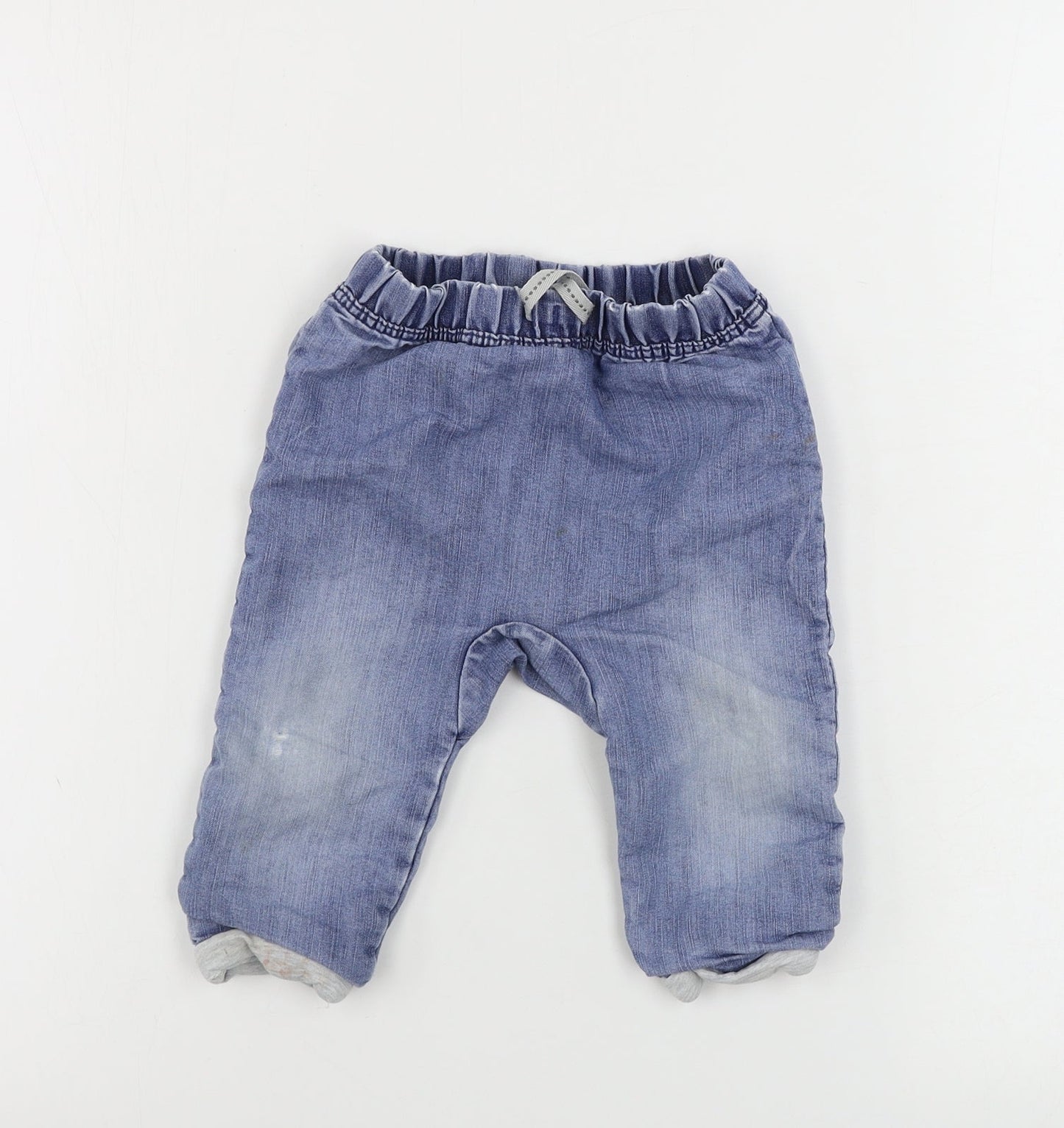 TU Girls Blue   Cargo Trousers Size 9-12 Months
