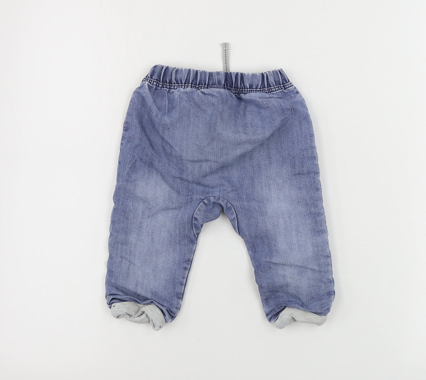 TU Girls Blue   Cargo Trousers Size 9-12 Months
