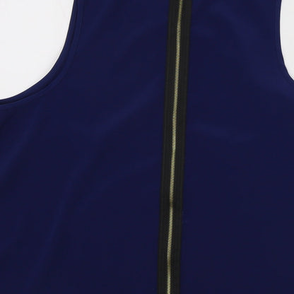 Womens UK Size 10 Topshop Blue Basic Tank