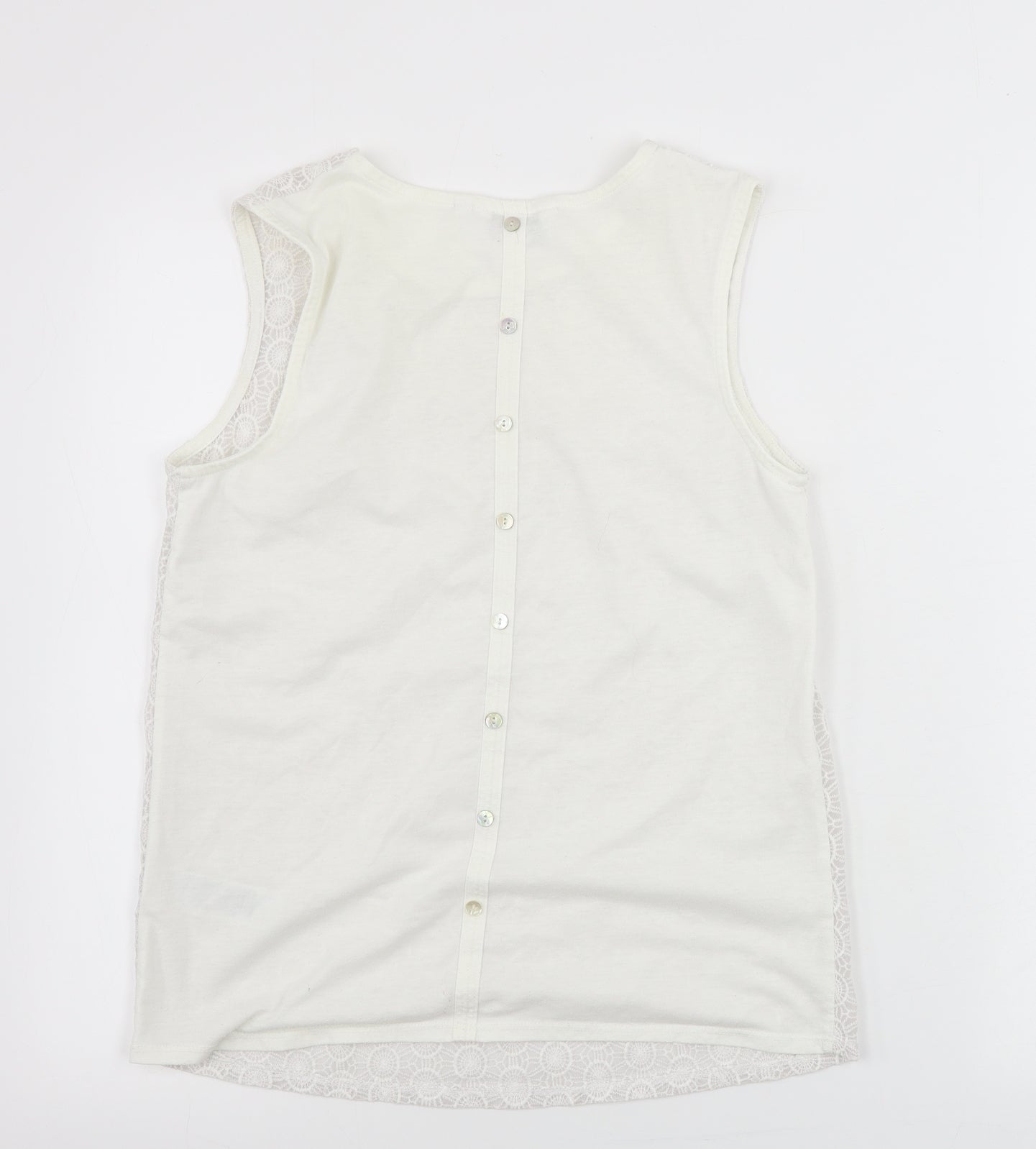 New Look  Womens White   Basic Tank Size 8
