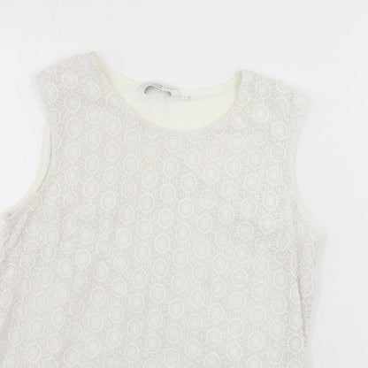 New Look  Womens White   Basic Tank Size 8