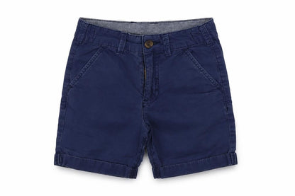 Front view of George boys’ black chino shorts, size 5-6, years