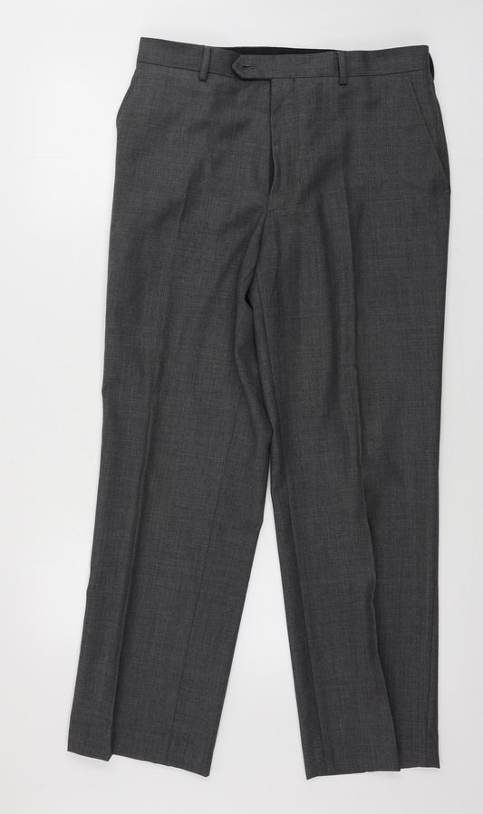 Preworn  Mens Grey   Trousers  Size 32 in L26 in