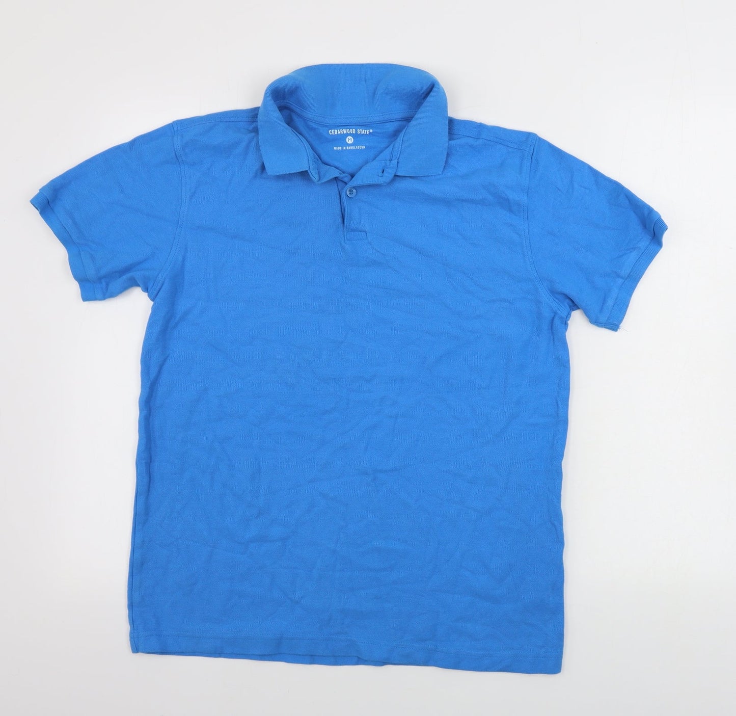 Cedar Wood State  Mens Blue    Polo Size M