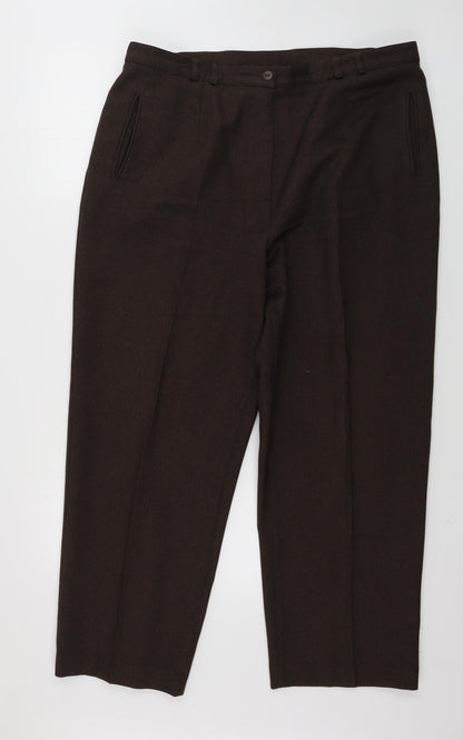 Mens UK Size 36 in Berkertex Regular Fit  Brown Trousers