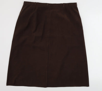 Berkertex Womens Brown   A-Line Skirt Size 34 in