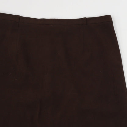 Berkertex Womens Brown   A-Line Skirt Size 34 in