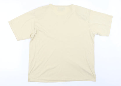 Womens UK Size One Size Casamia Beige Basic T-Shirt