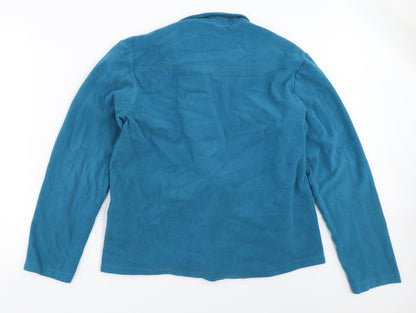 Oxy Lane Womens Blue  Fleece Jacket  Size 2XL
