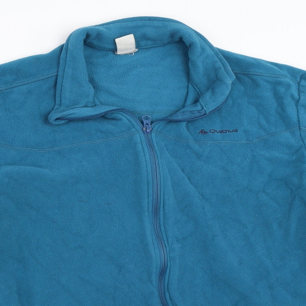 Oxy Lane Womens Blue  Fleece Jacket  Size 2XL